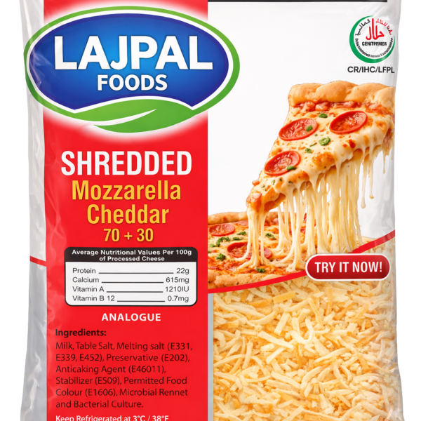 Lajpal Shredded Mozzarella Cheddar 2kg